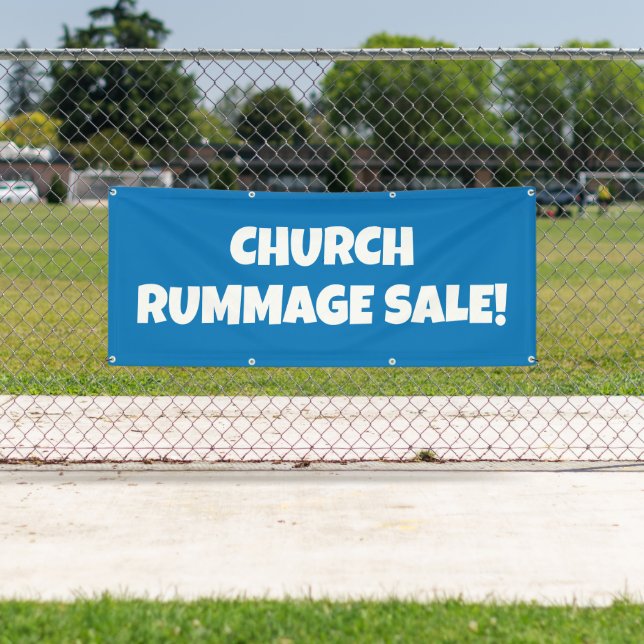 Church Rummage Sale! Bright Banner (Insitu)