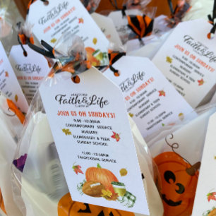 Church, School or Organisation Fall Goodie Bag Gift Tags