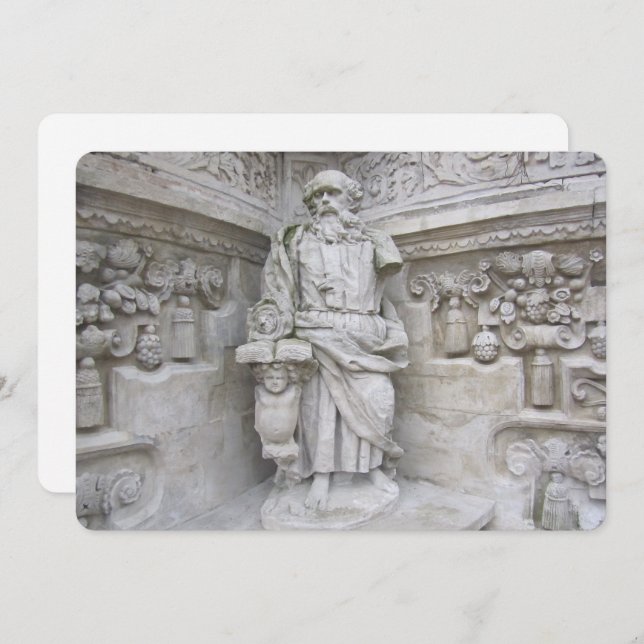 Church Sculpture Holiday Card (Front/Back)