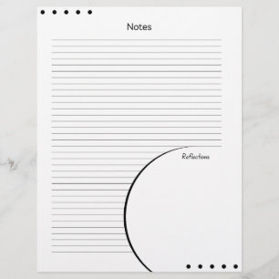 Church Service Christian Black Polka Dots Custom Letterhead