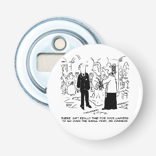 Church Service Wedding Vicar Says No to Lawyers Bottle Opener