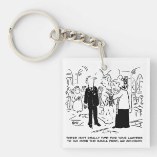 Church Service Wedding Vicar Says No to Lawyers Key Ring