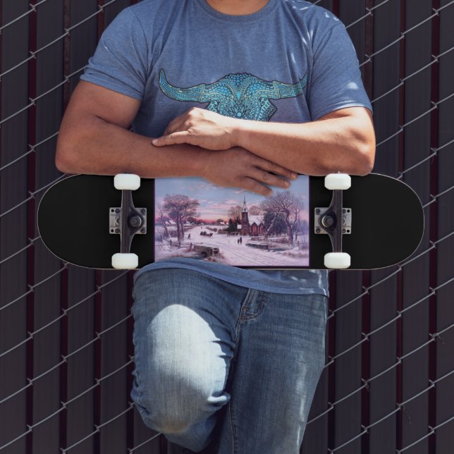 Church Services Christmas Eve Morning Skateboard (Outdoor 3)