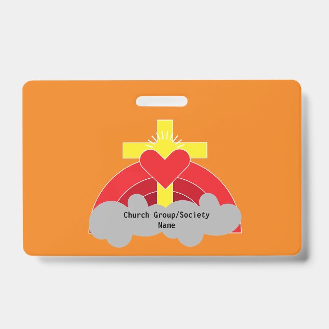 Church Societies Groups And Clubs Coffee Mug Squar ID Badge (Front)