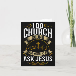 Church Sound Engineer O System Music Christian  Card