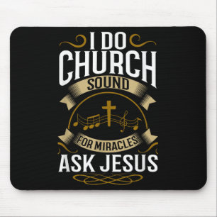 Church Sound Engineer O System Music Christian Mouse Mat