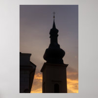 Church Spire At Twilight