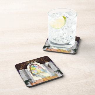 Church Stained Glass Window Coaster