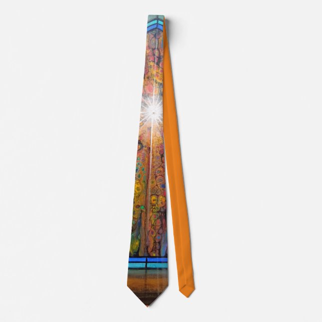 Church stained glass window tie (Front)