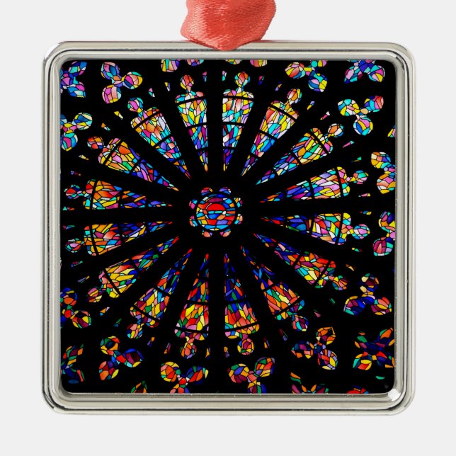 church stained glass windows colours metal tree decoration (Front)