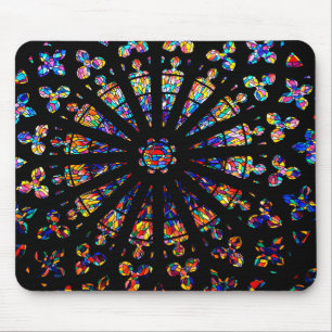 church stained glass windows colours mouse mat