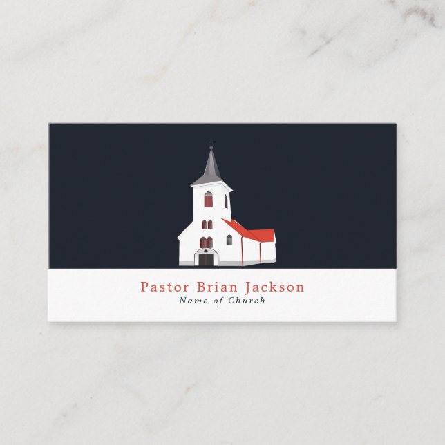 Church Steeple, Christianity, Religious Business Card (Front)