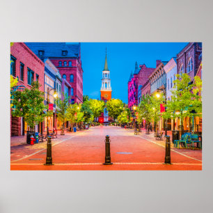Church Street Marketplace - Burlington, Vermont Poster
