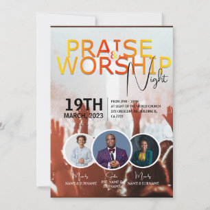 Church Sunday Service Customisable Flyer Design  Invitation