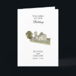 Church Traditional Wedding Order of Service Programme<br><div class="desc">A minimalist watercolor church wedding design. A traditional church design that uses an elegant classic typography and calligraphy. A charming Christian church monogram design with modern classy typography. An elegant traditional church themed wedding order of service program design with modern elements. Matching wedding invitations and other stationery items are also...</div>