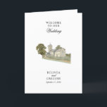 Church Traditional Wedding Order of Service Programme<br><div class="desc">A minimalist watercolor church wedding design. A traditional church design that uses an elegant classic typography and calligraphy. A charming Christian church monogram design with modern classy typography. An elegant traditional church themed wedding order of service program design with modern elements. Matching wedding invitations and other stationery items are also...</div>