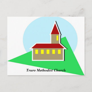 Church, Truro Methodist Church Postcard