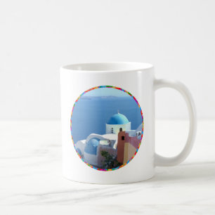 Church Views on Santorini, Greece Coffee Mug