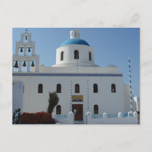 Church Views on Santorini, Greece Postcard