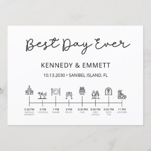 Church Wedding Day Timeline Program Programme