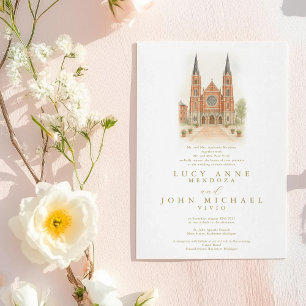 Church Wedding Invite   Custom Venue Available
