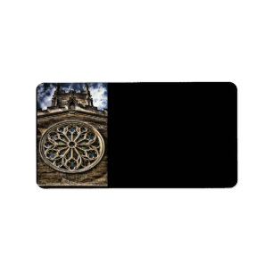 Church Window HDR art address label (M)