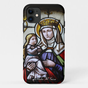 church window La Roche FR Suisse iPhone 11 Case