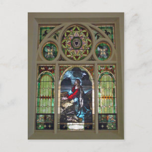 Church Window Postcard