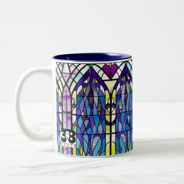 Church Window Two-Tone Coffee Mug (Left)