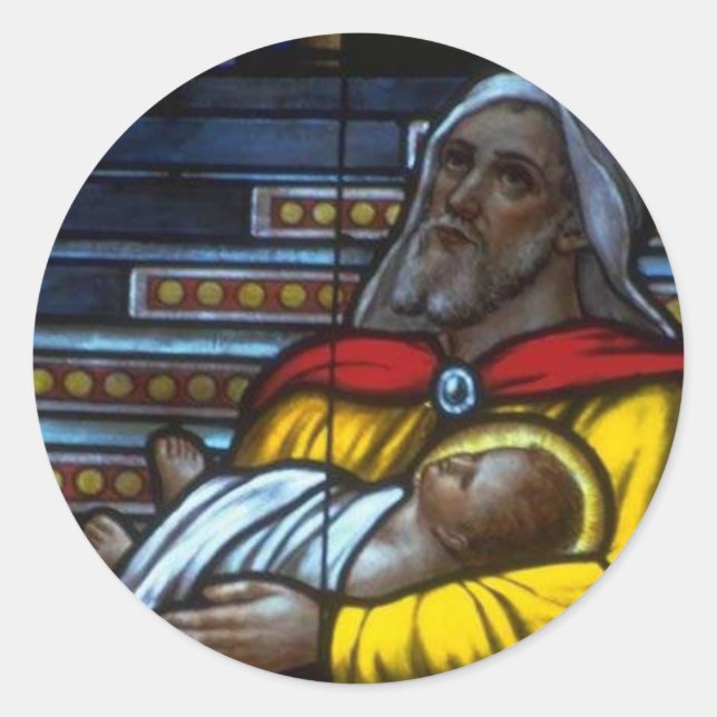 Church Windows 007 Classic Round Sticker (Front)