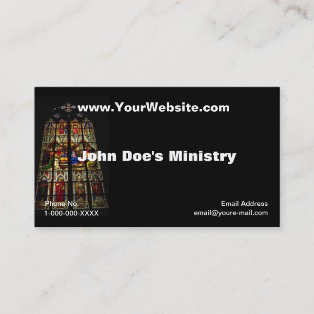 Church Windows Profile Card (Front)