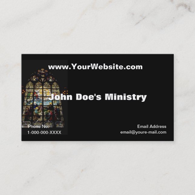 Church Windows Profile Card (Front)