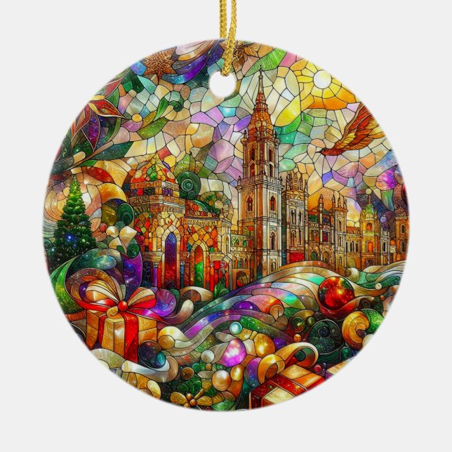 CHURCHES GIFTS ~  Christmas 2024 Ceramic Tree Decoration (Front)