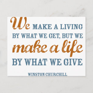 churchill-a life-NOBRK Postcard