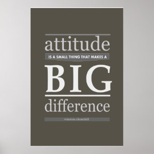 Churchill attitude is a small thing that makes big poster