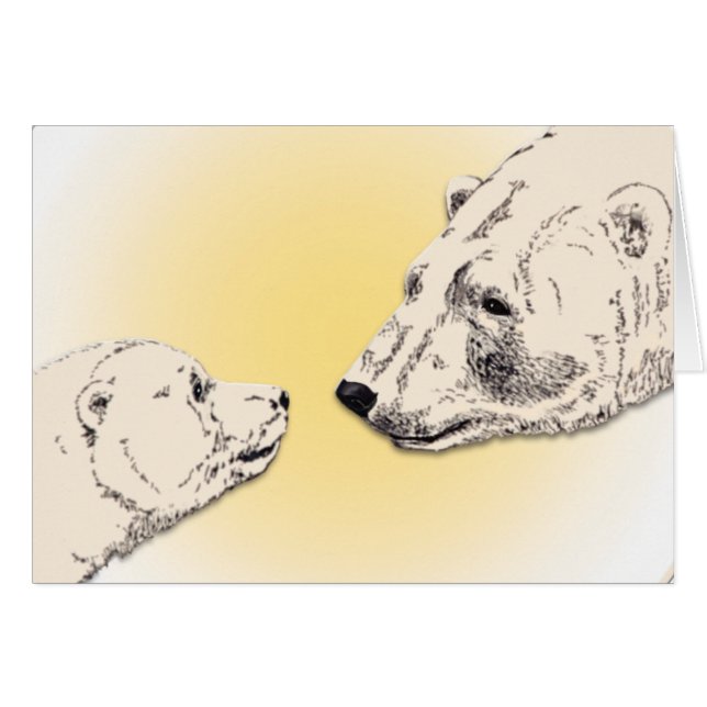 Churchill Canada Card Personalised Polar Bear Card (Front Horizontal)