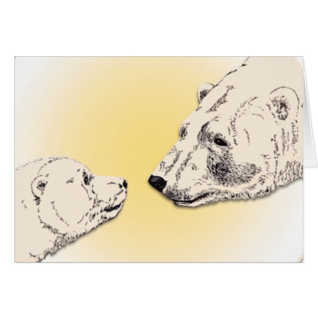 Churchill Canada Card Personalised Polar Bear Card (Front Horizontal)