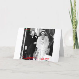 Churchill & Famous Marriage Quote Card