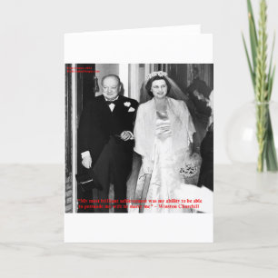 Churchill & Famous Marriage Quote Card