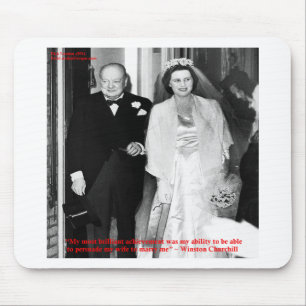 Churchill & Famous Marriage Quote Mouse Mat