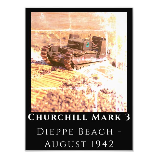 Churchill Mark 3 Model Tank Poster (Front)