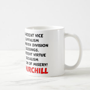 Churchill: Misery Of Socialism Coffee Mug