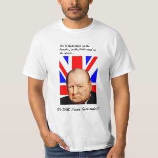 Churchill Never Surrender Basic T-Shirt