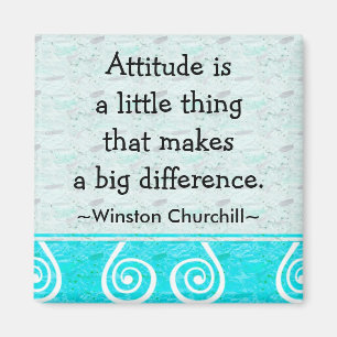 Churchill Quotation - Motivational Magnet