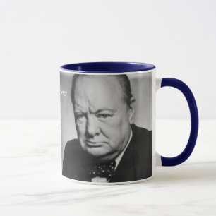 churchill quote mug