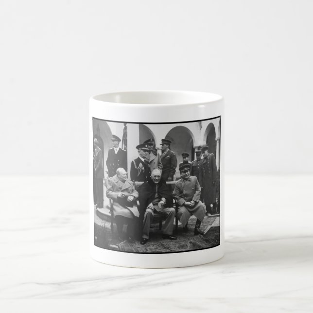 Churchill, Roosevelt, and Stalin Coffee Mug (Center)