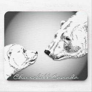 Churchill Souvenir Mousepad Polar Bear Art Gifts