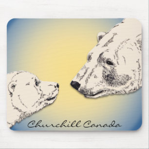 Churchill Souvenir Mousepad Polar Bear Art Gifts