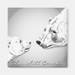 Churchill Souvenirs Polar Bear Art Magnets & Gifts