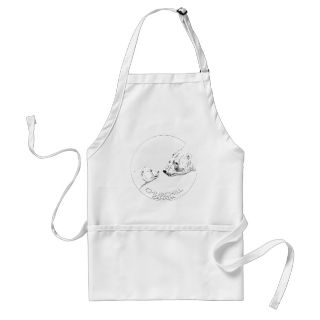 Churchill Souvenirs Polar Bear Art Shirts & Gifts Standard Apron (Front)